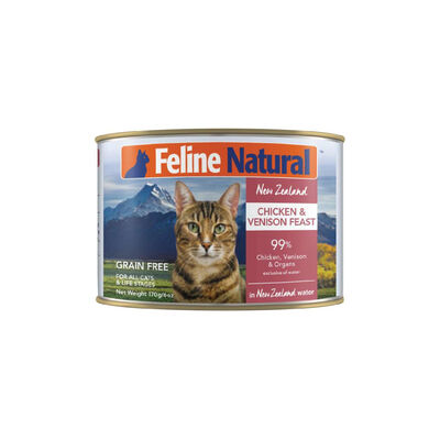 Feline Natural Chicken & Venison Feast Cat Can, 6-oz