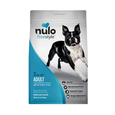 Nulo FreeStyle Adult Dog Grain-Free Salmon & Peas Bag, 4-lb