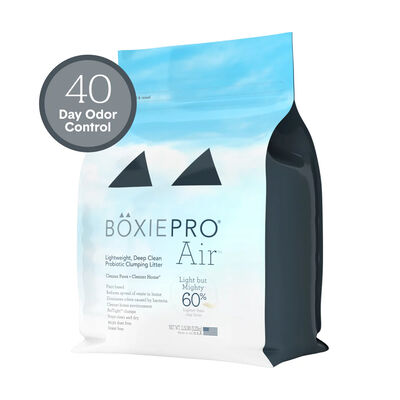 Boxie Pro Air Self-Cleaning Probiotic 40 Day Odor Control Natural Lightweight Plant Based Cat Litter, 16.5-lb