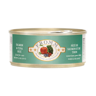 Fromm Four-Star Salmon & Tuna P&acirc;t&eacute; for Cats Can, 3-oz