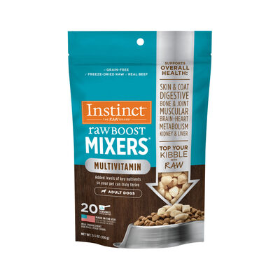 Instinct Freeze-Dried Raw Boost Mixers Grain-Free Multivitamin for Adult Dogs Food Topper, 5.5-oz