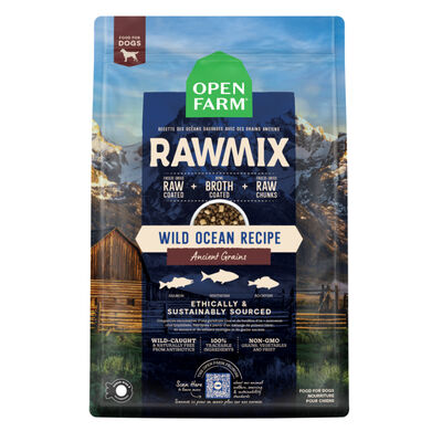 Open Farm Dog Raw Mix Wild Ocean with Ancient Grains Recipe, 20-lb