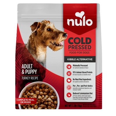 Nulo Cold Pressed Turkey Recipe Grain-Free Puppy & Adult Dry Dog Food, 2.2LB Bag