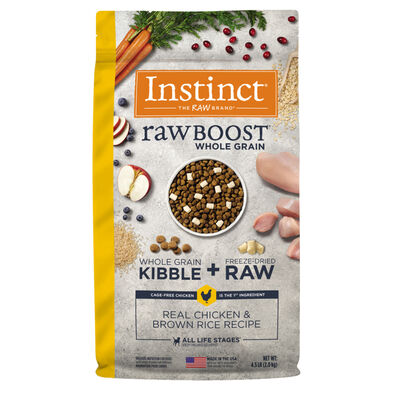 Instinct Raw Boost Whole Grain Chicken & Brown Rice Dry Dog Food, 4.5-lb