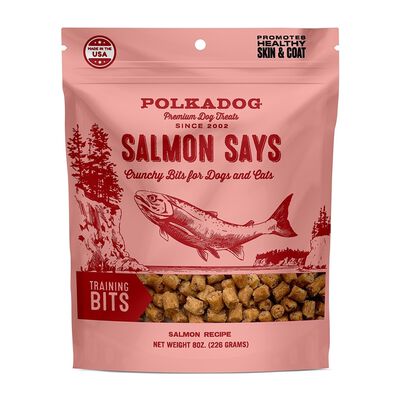 Polkadog Pouch: Salmon Says Training Bits - 8-oz
