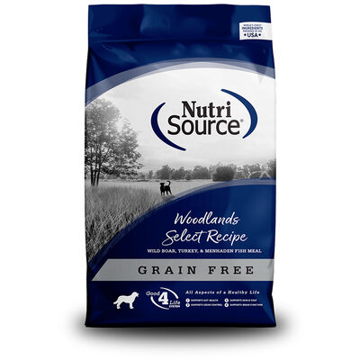 NutriSource Grain Free Woodlands Select Recipe Dry Dog Food, 4-lbs