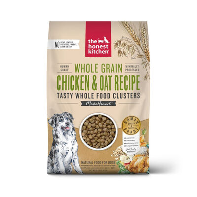 The Honest Kitchen Whole Grain Chicken & Oat Whole Food Clusters Dry Dog Food, 20-lb