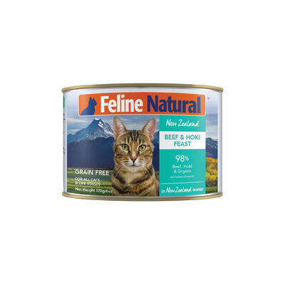 Feline Natural Beef & Hoki Cat Can, 6-oz