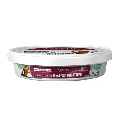 Frozen Lotus Raw Pasture-Raised Lamb Recipe For Cats, 3.5-oz