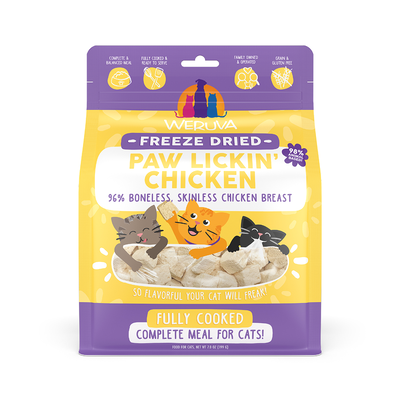 Weruva Cat Freeze Dried Paw Lickin' Chicken, 7-oz