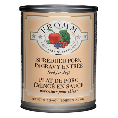 Fromm Four-Star Nutritionals® Shredded Pork in Gravy Entrée Food for Dogs