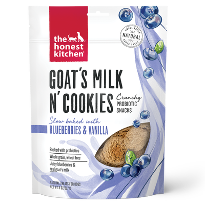 The Honest Kitchen Goat's Milk N' Cookies: Slow Baked with Blueberries & Vanilla, 8-oz Bag