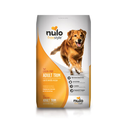 Nulo FreeStyle Adult Trim Dog Grain-Free Cod & Lentils Bag, 24-lb