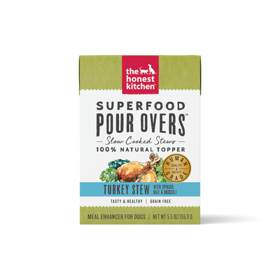 The Honest Kitchen Superfood POUR OVERS™ Turkey Stew with Spinach, Kale, & Broccoli, 5.5-oz