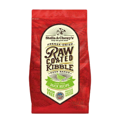 Stella & Chewy's Dog Raw Coated Kibble, Cage Free Duck Recipe
