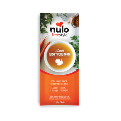 Nulo FreeStyle Dog Cat Turkey Bone Broth, 2-oz