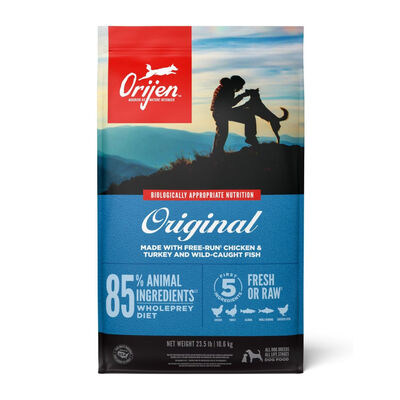 Orijen Original Dog Food - Free-Run Chicken & Turkey, Wild-Caught Fish, Cage-Free Eggs, 23.5-lb