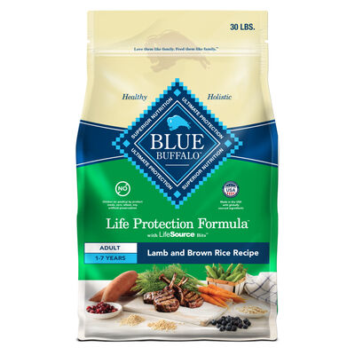 Blue Buffalo Life Protection Formula Lamb & Brown Rice Recipe Adult Dry Dog Food, 30-lb