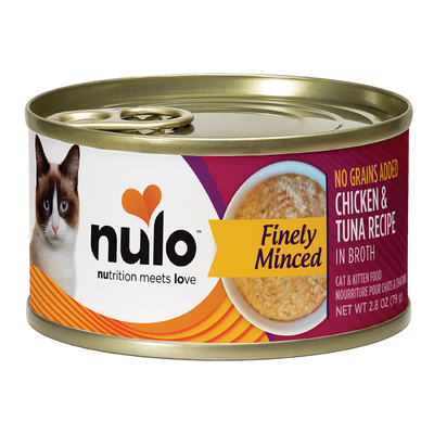 Nulo Finely Cat Minced Chicken & Tuna Cans, 2.8-oz