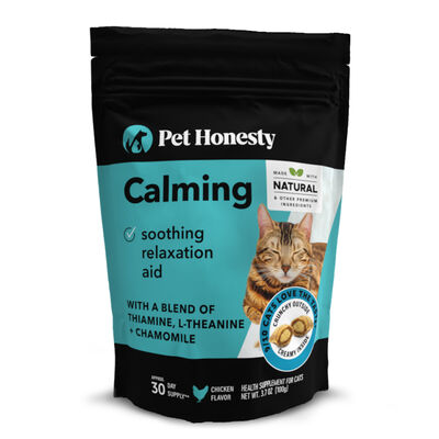 Pet Honesty Calming Dual Texture Chews for Cats, Chicken, 3.7-oz