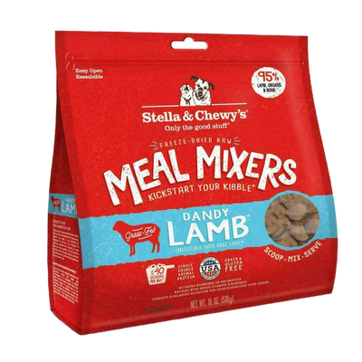 Stella & Chewy's Dog Freeze-Dried Raw, Dandy Lamb Meal Mixers, 18-oz