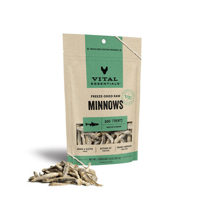 Vital Essentials Freeze-Dried Minnows Dog Treat, 1-oz