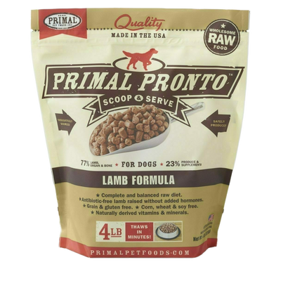 Frozen Canine Lamb Pronto Formula 4-lb