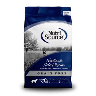Nutrisource Woodlands Select Recipe Dry Dog Food Grain Free, 26-lb