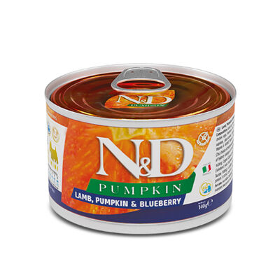 Farmina N&D Lamb, Pumpkin & Blueberry Puppy Mini Wet Food Dog Can, 4.9-oz