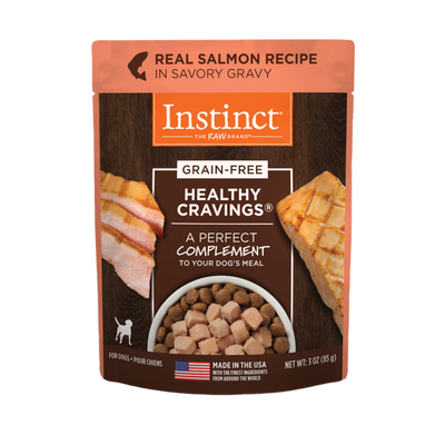 Instinct Healthy Cravings Grain-Free Real Salmon Recipe Wet Dog Food Topper