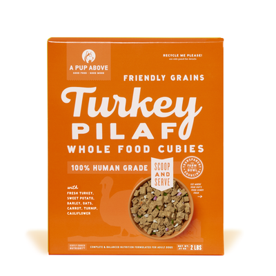A Pup Above Air-Dried Turkey Pilaf Cubies, 2-lb