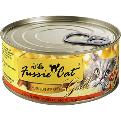 Fussie Cat Super Premium Chicken With Sweet Potato Canned Cat Food 2.82-oz