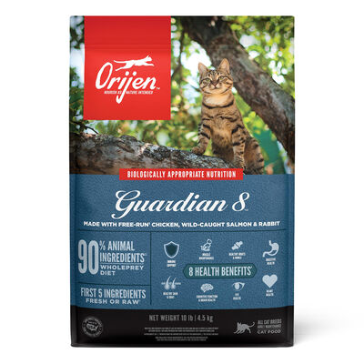 ORIJEN Guardian 8 Grain Free High Protein Premium Dry Cat Food, 10lb Bag