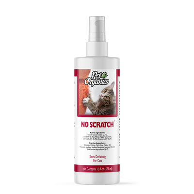 Pet Organics No Scratch Cat Scratching Deterrent, Stop Unwanted Scratching, Spray, 16-oz, Made In The USA