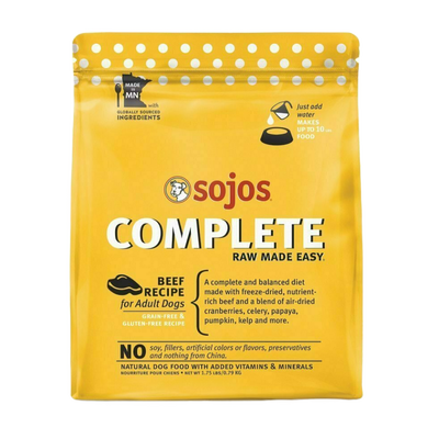 Sojos Complete Adult Dog Food - Beef, 7-lb