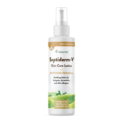 Naturvet Septiderm-V Skin Care Lotion For Dogs And Cat Made In The USA