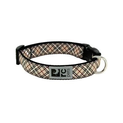 Clip Collar Tan Tartan