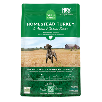 Open Farm Homestead Turkey and Ancient Grains Dog Food, 22-lb