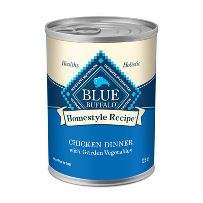 Blue Buffalo Homestyle Recipe Chicken Dinner With Garden Vegetables Adult Wet Canned Dog Food, 12.5-oz