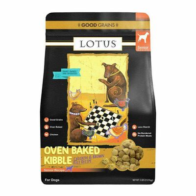 Lotus Good Grains Chicken Senior Special Needs Recipe Dry Dog Food, 25-lb