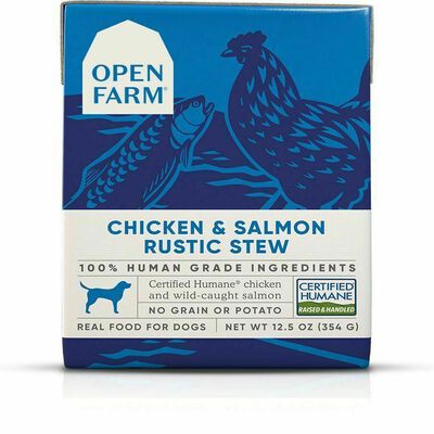 Open Farm Chicken & Salmon Rustic Blend Wet Dog Food, 12.5-oz