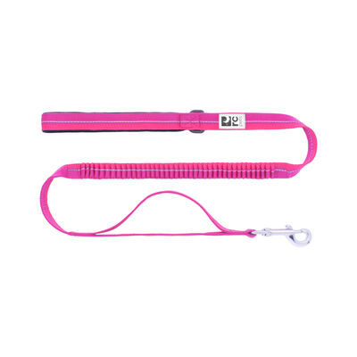 RC Pets Bungee Traffic Dog Leash Mulberry/Azalea, 4'