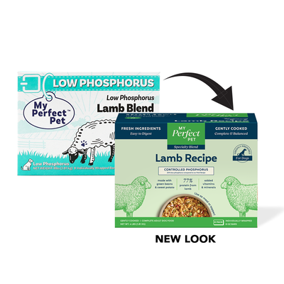 FROZEN My Perfect Pet Low Phosphorus Lamb Gently Cooked Dog Food (8-pack), 4-lb