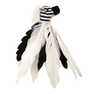 Instincts by SmartyKat Zingy Zebra Feathered Launcher Cat Toy, 1-count