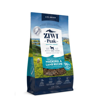 ZIWI Peak Air-Dried Mackerel & Lamb Recipe Dog Food, 5.5-lb