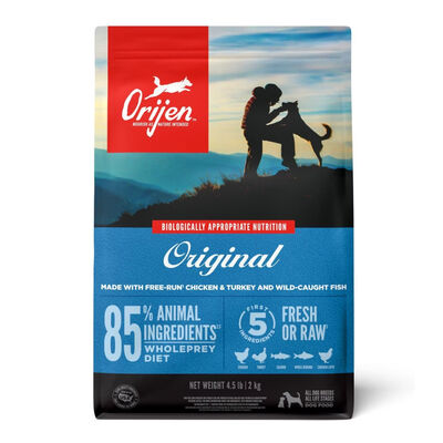Orijen Original Dog Food - Free-Run Chicken & Turkey, Wild-Caught Fish, Cage-Free Eggs, 4.5-lb