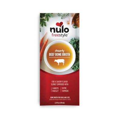 Nulo FreeStyle Dog Cat Beef Bone Broth, 2-oz