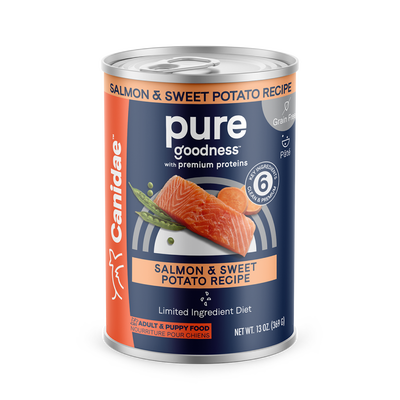Canidae Grain Free Salmon & Sweet Potato Recipe Dog Can, 13-oz