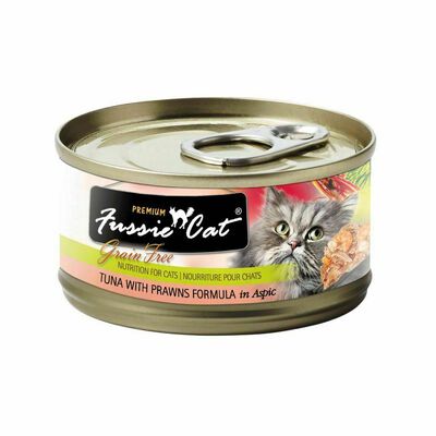 Fussie Cat Premium Tuna With Prawns Formula In Aspic 2.82-oz