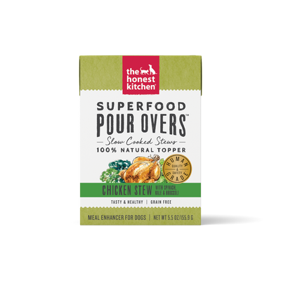 The Honest Kitchen Superfood POUR OVERS™ Chicken Stew with Spinach, Kale, & Broccoli, 5.5-oz